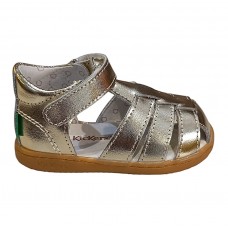 KICKERS KICK FLO 1217857-10-0-15 ΠΑΙΔΙΚΟ ΠΑΠΟΥΤΣΟΠΕΔΙΛΟ ΚΟΡΙΤΣΙ ΧΡΥΣΟ